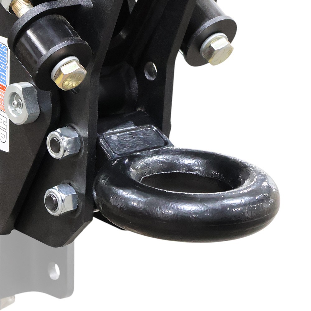 Shocker 20K HD Air Trailer Tongue Pintle Ring Coupler - Ring Side View
