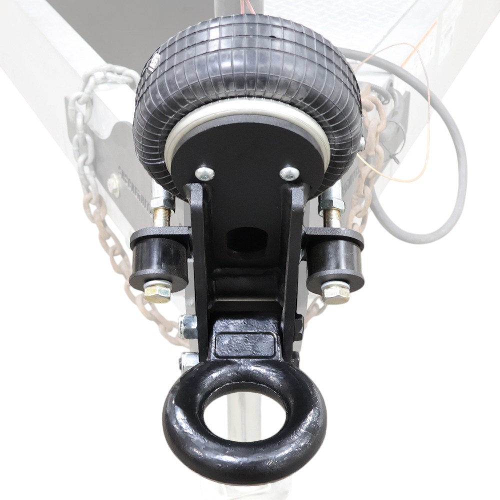 Shocker 20K HD Air Trailer Tongue Pintle Ring Coupler - Top Down View