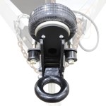 Shocker 20K HD Air Trailer Tongue Pintle Ring Coupler - Top Down View