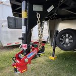 Shocker Gooseneck Air Hitch & Shift Lock Coupler on Bison Coach Trailer