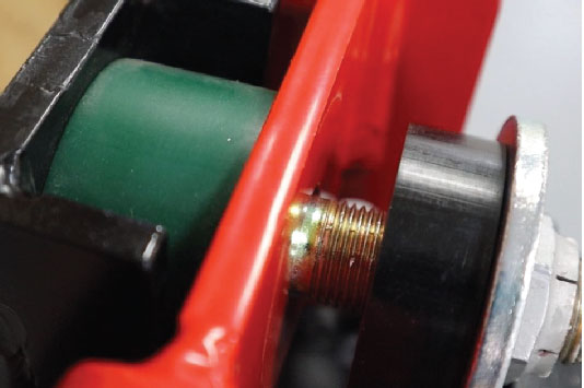 Truck side bump cushion-green-not touching frame (Stop Adding Air)