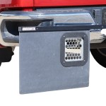 Quick Latch Towing Mud Flaps Dual Rear Exhaust Outlet
