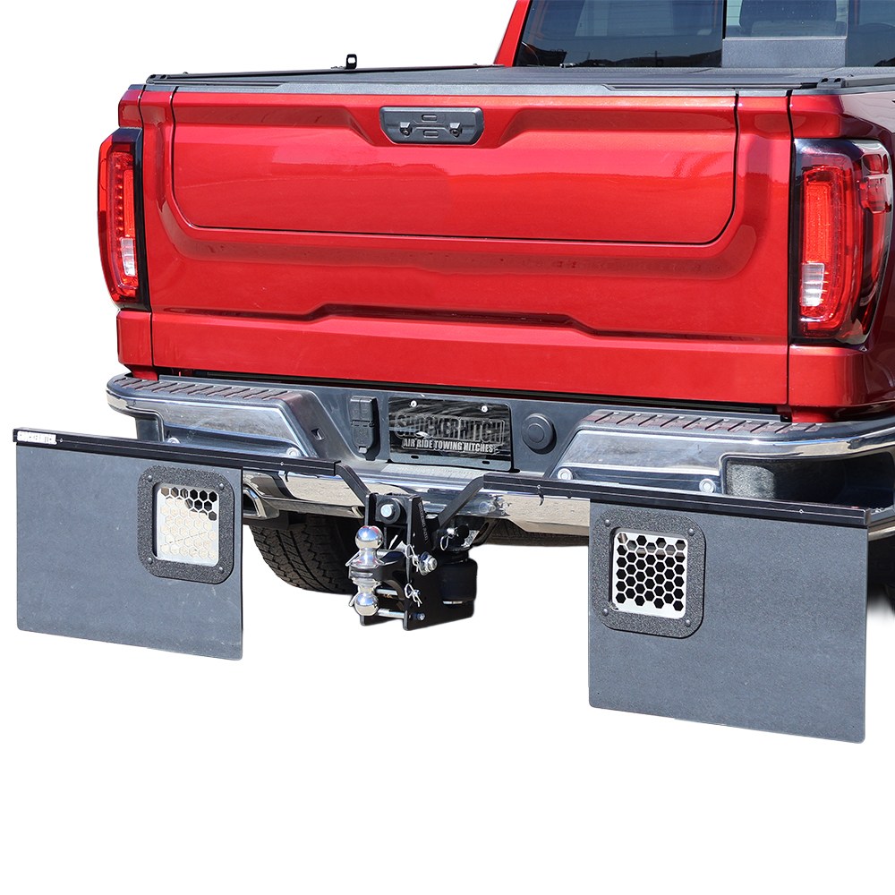 Quick Latch Towing Mud Flap Dual Exhaust Outlet