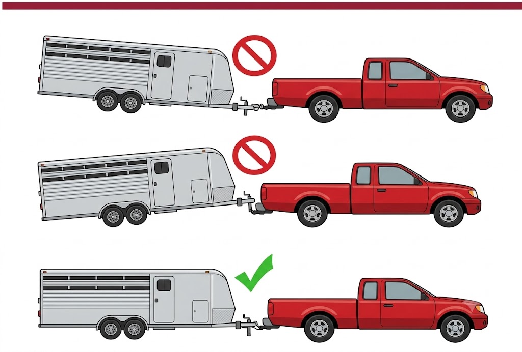Towing nose down vs nose up vs level