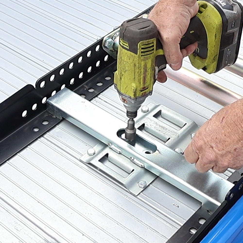 Wheel Cradle E-Track Brackets - Hardware - Bolting Down