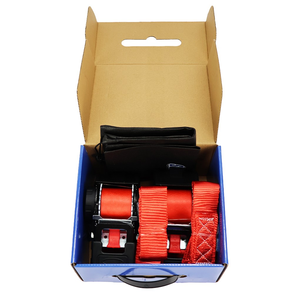 Retractable 2" Ratchet Straps with E -Track Kit - What's in the Box