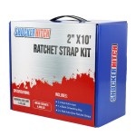 Retractable 2" Ratchet Straps with S-Hooks Kit