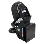 Shocker Air Trailer Tongue Mount Pintle Ring 20K - Square Flat Plate Mount - Back
