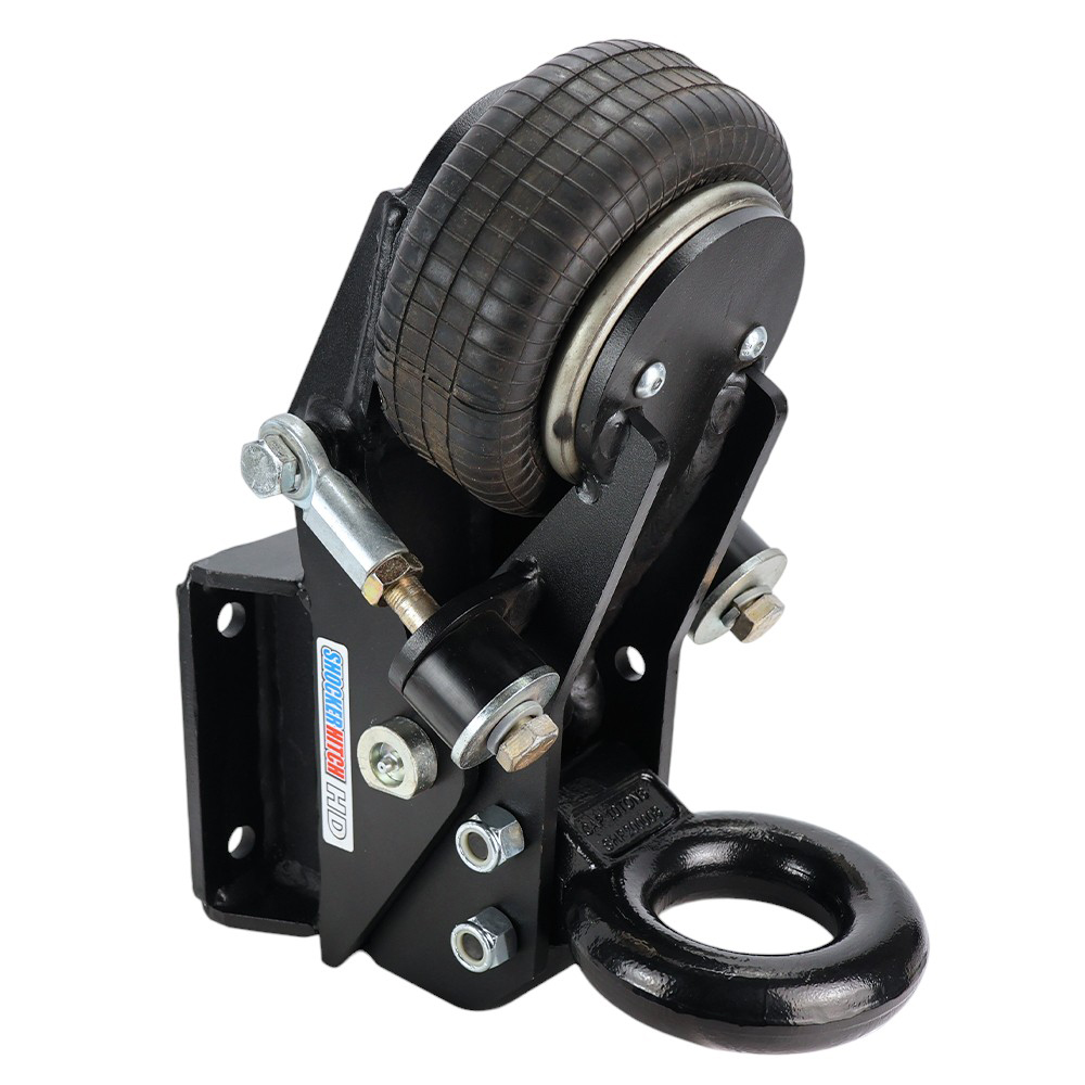 Shocker Air Trailer Tongue Mount Pintle Ring 20K - Square Flat Plate Mount - Right Front