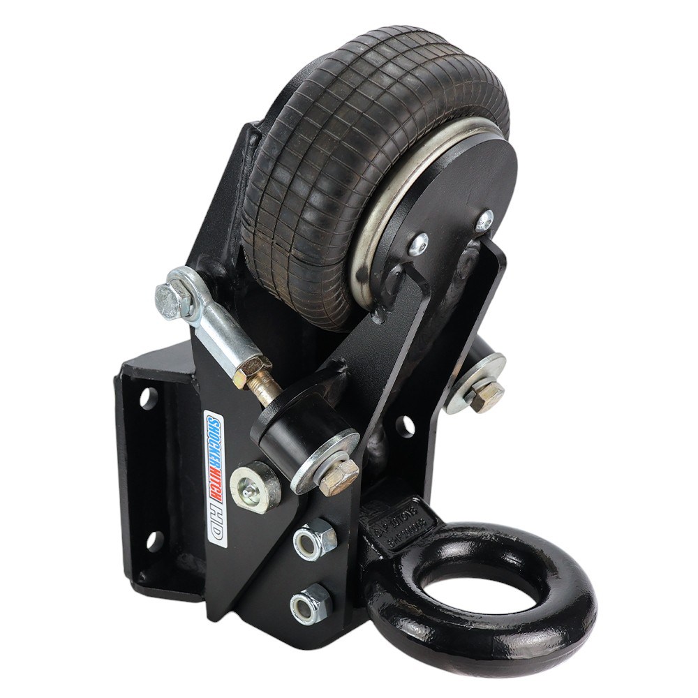 Shocker Air Trailer Tongue Mount Pintle Ring 20K - Square Flat Plate Mount - Right Front