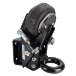 Shocker Air Trailer Tongue Mount Pintle Ring 20K - Square Flat Plate Mount - Right Front