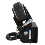 Shocker Air Trailer Tongue Mount Pintle Ring 20K - Square Flat Plate Mount - Side View