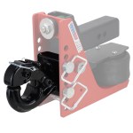 Shocker Pintle Hook Attachment Shown Installed on Air Receiver Hitch