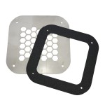 Quick Latch Mud Flap Dual Exhaust Outlet - Stainless Steel