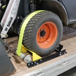 Shocker Wheel Cradle Strap Kit On Bobcat Close Up