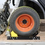 Shocker Wheel Cradle Strap Kit On Bobcat Side View