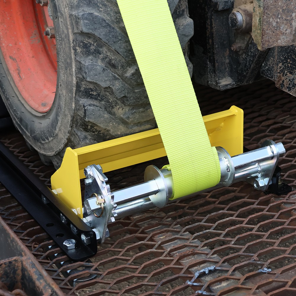 Equipment Wheel Cradle Winch with 4" Strap