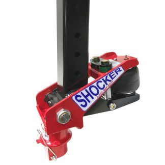 Shocker Gooseneck Air Hitch with Wallace Forge Coupler (Shown with Square Stem)