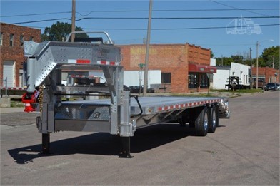 Crossman Aluminum Gooseneck Trailer with Surge Air Hitch Installed