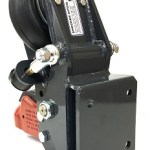 Shocker Air Trailer Tongue Mount Hitch with 2-5/16" Cast Coupler - Square Plate Mount - Rear View