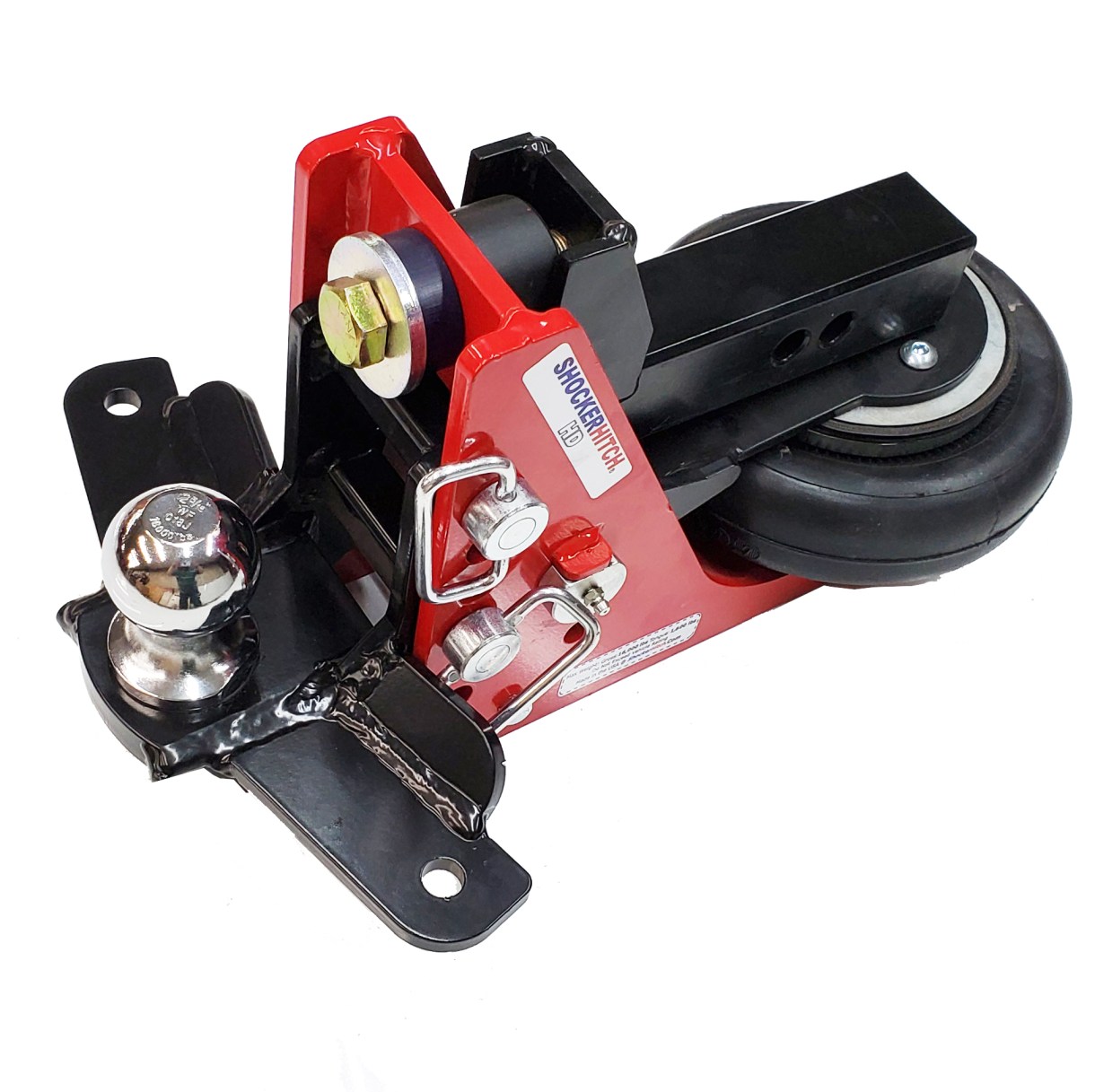 Shocker Air Hitch with Sway Control Drop Ball Mount 41/2″ to 81/2″ of