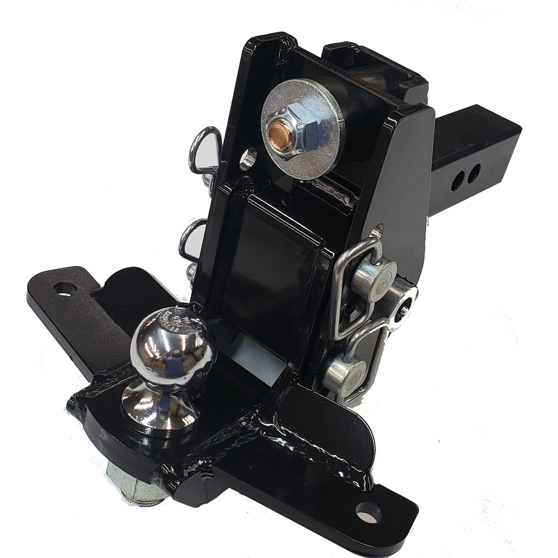 Shocker Air Receiver Hitch with Sway Bar Combo Ball Mount (2" & 25/16